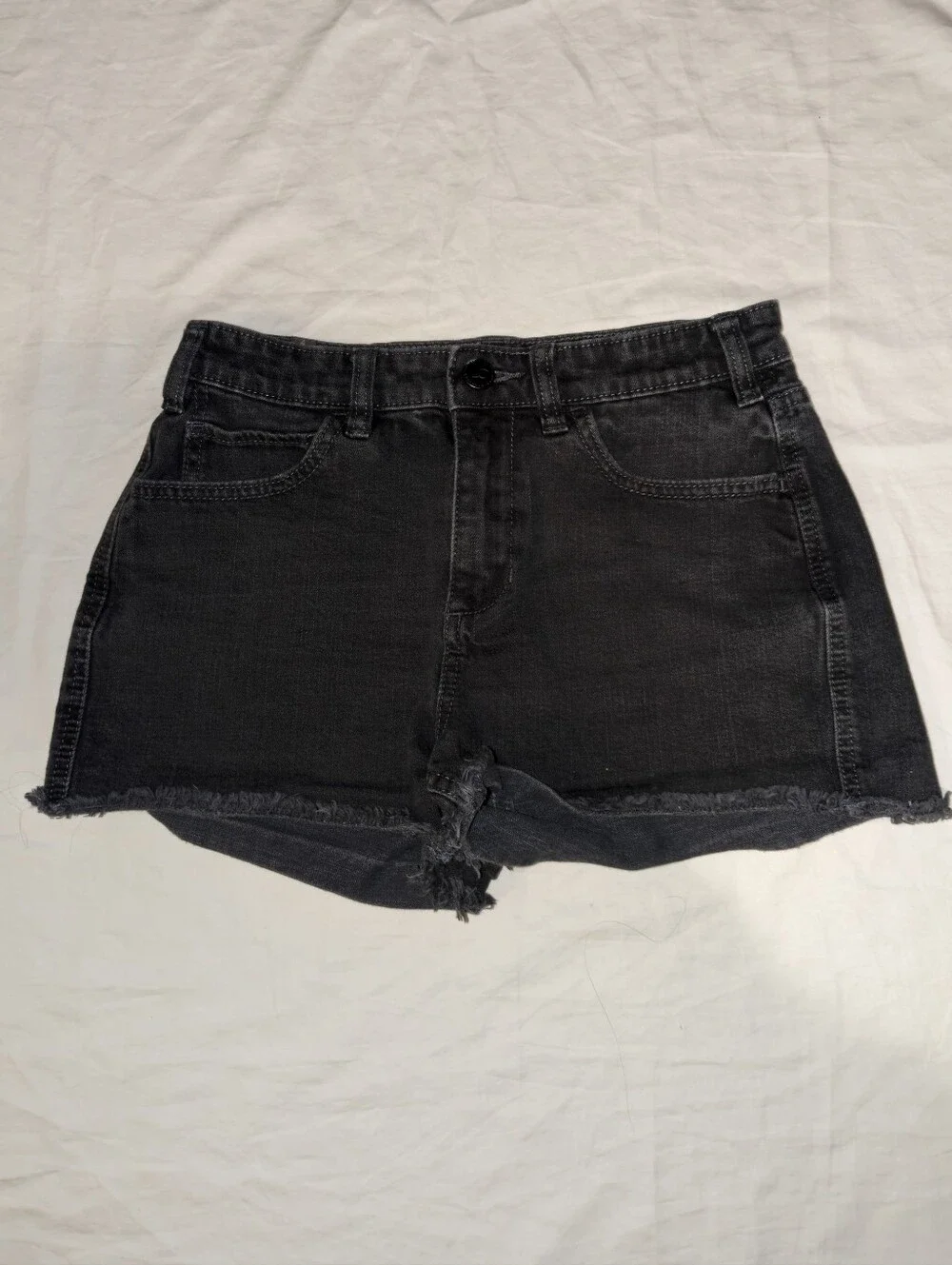 LC Lauren Conrad Black Denim Cutoff Shorts